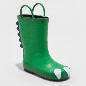 Toddler Dustyn Dinosaur Rain Boots Cat 